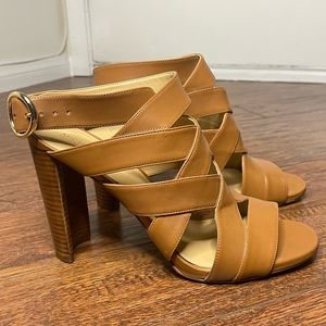 Michael Kors Tan Leather Heels - Size 10 - Never worn